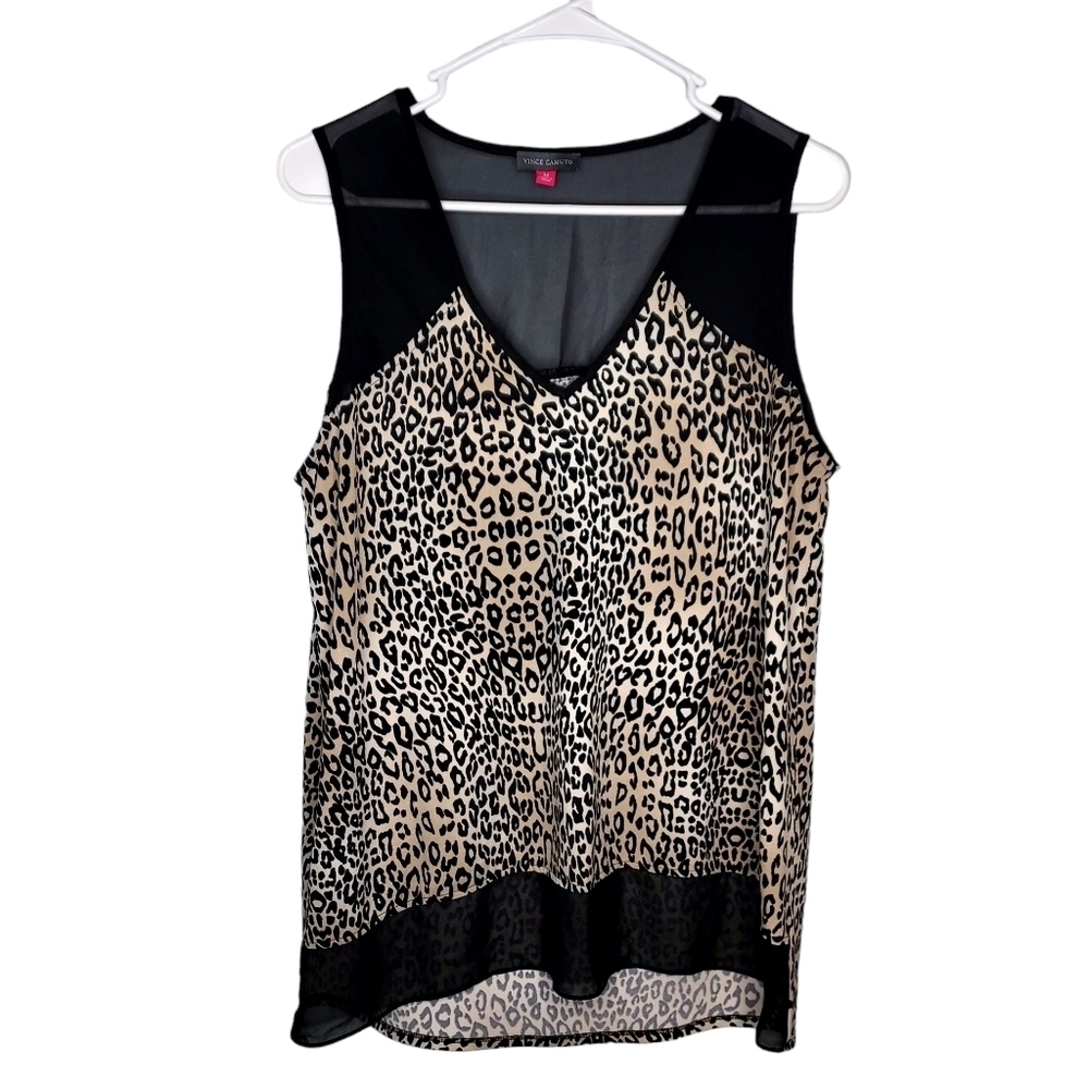 Vince Camuto Cheetah Print Top Size XS